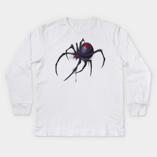 Widowmaker Black Widow Kids Long Sleeve T-Shirt